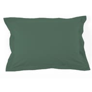 Taie d'oreiller uni vert foncé 57 fils 50x70cm