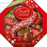 Lindt lindor boite cadeau lait médium oeufs 144g