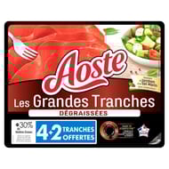 Aoste les grandes tranches dégraissées sans conservateur -30% de matieres grasses 4 + 2 offerte 150g