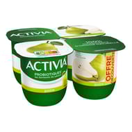 Activia bifidus fruits poire 4x125g offre découverte