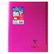 Clairefontaine koverbook cahier 24x32 cm grands carreaux rose