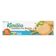 Karéléa contrôle des sucres galettes pur beurre sans sucres 125g