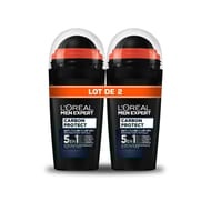 Men expert anti-transpirant bille 5en1 carbon protect lot de 2x50ml