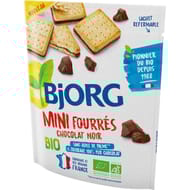 Bjorg mini fourrés chocolat noir bio 180g