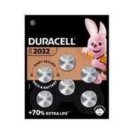 Duracell piles boutons lithium 20/32 x6
