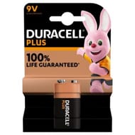 Duracell piles plus 100% 9v x1 45g