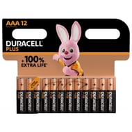 Duracell piles plus 100% aaa x12