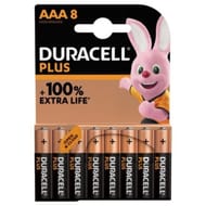 Duracell piles plus 100% aaa x8 93g