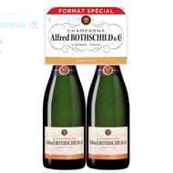 Champagne alfred rothschild & cie demi-sec lot 2x75cl 12%vol