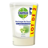 Dettol no-touch recharge gel lavant pour les mains aloé vera 2x250ml