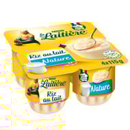 La Laitière Riz au lait nature 4x115g