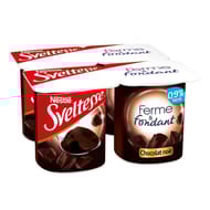 Sveltesse dessert ferme et fondant allégé saveur chocolat noir 4x125g