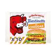 La vache qui rit toastinette cheddar x10 hamburger 200g