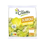 Les Crudettes salade scarole 100% coeur sachet 150g