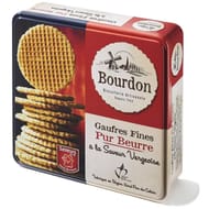 Biscuiterie bourdon boite metal gaufres fines pur beurre à la vergeoise 900g