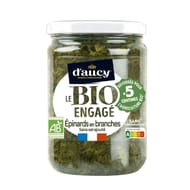 D'aucy epinard en branche bio 58cl 340g