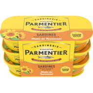 Parmentier sardines à l'huile de tournesol 3x55 g