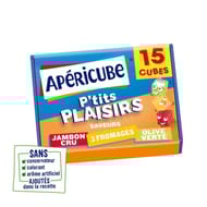 Apéricube p'tits plaisirs 15 cubes 78g