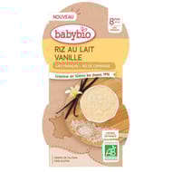 Babybio bols riz au lait vanille 2x110g