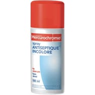 Mercurochrome spray antiseptique incolore 100 ml