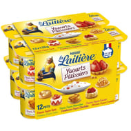 La Laitière Yaourts pâtissiers 12x125g