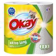 Okay essuie-tout extra long blanc 2=3