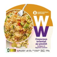 Weight Watchers couscous oriental au poulet et boulgour légumes cuisinés - assiette micro-ondes 300g
