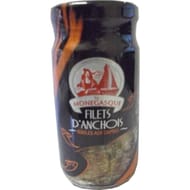 La monegasque Verre anchois roulés câpres à l'huile équilibré 100g
