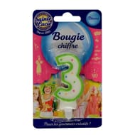 Sainte lucie bougie chiffre "3"