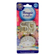 Sainte lucie bougie chiffre et socle "10"