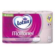 Lotus papier toilette moltonel uni x6