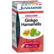 Juvamine phyto ginkgo hamamalis 30 gélules