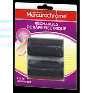Mercurochrome recharges rouleaux pour râpe électrique x2