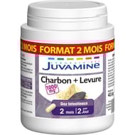 Juvamine maxi charbon levure phyto 120comprimés 39g