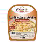 Oriental viandes lardinette de volaille fumées au bois de hêtre 150g
