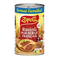 Zapetti ravioli pur boeuf francais au blé complet - plat cuisiné 1,2kg