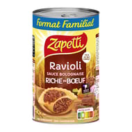 Zapetti ravioli sauce bolognaise riche en boeuf au blé complet viande francaise - plat cuisiné 1,2kg