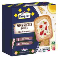 Pasquier biscottes blé complet sans sucres ajoutés 300g