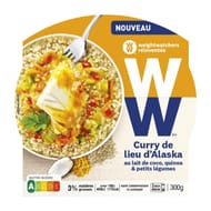 Weight Watchers lieu alaska curry coco quinoa - plat micro-ondes 300g