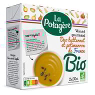 La potagère velouté gourmand bio duo butternut et potimarron de France 2x30cl