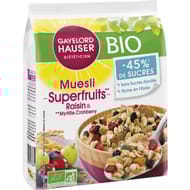 Gayelord hauser muesli superfruits sans sucres ajoutés 350g bio