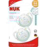 2 sucettes expert silicone 0-6 mois Nuk