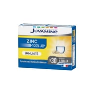 Juvamine zinc immunité 30 gélules 10g