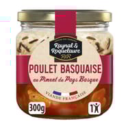 Raynal et roquelaure poulet basquaise riz bocal verre 300g