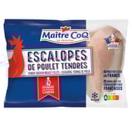 Maître Coq escalopes de poulet tendres sachet 600g