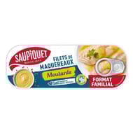 Saupiquet filets de maquereaux moutarde format familial 1/3 226g