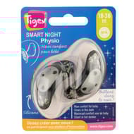 2 sucettes phosphorescentes silicone smart night panda +18 mois Tigex