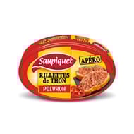 Saupiquet rillettes de thon au poivron 115g
