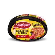Saupiquet rillettes de thon relevées d'une note pimentée 115g