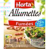 Herta allumettes -25% sel fumées 2x75g